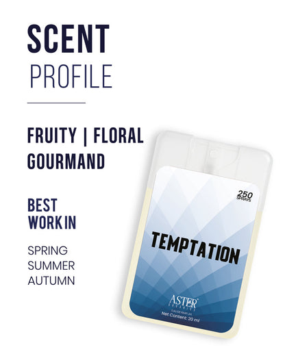 Temptation Pocket Perfume unisex 20ml bottle