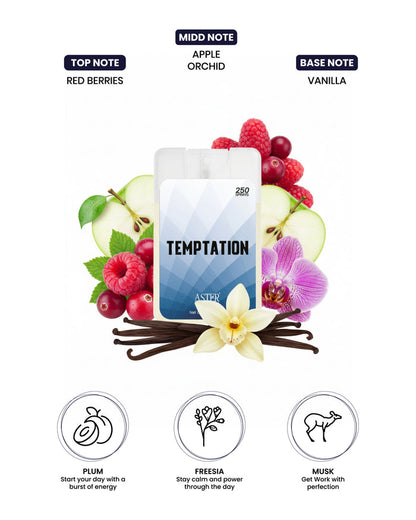 Temptation Pocket Perfume for Unisex, 20ml bottle