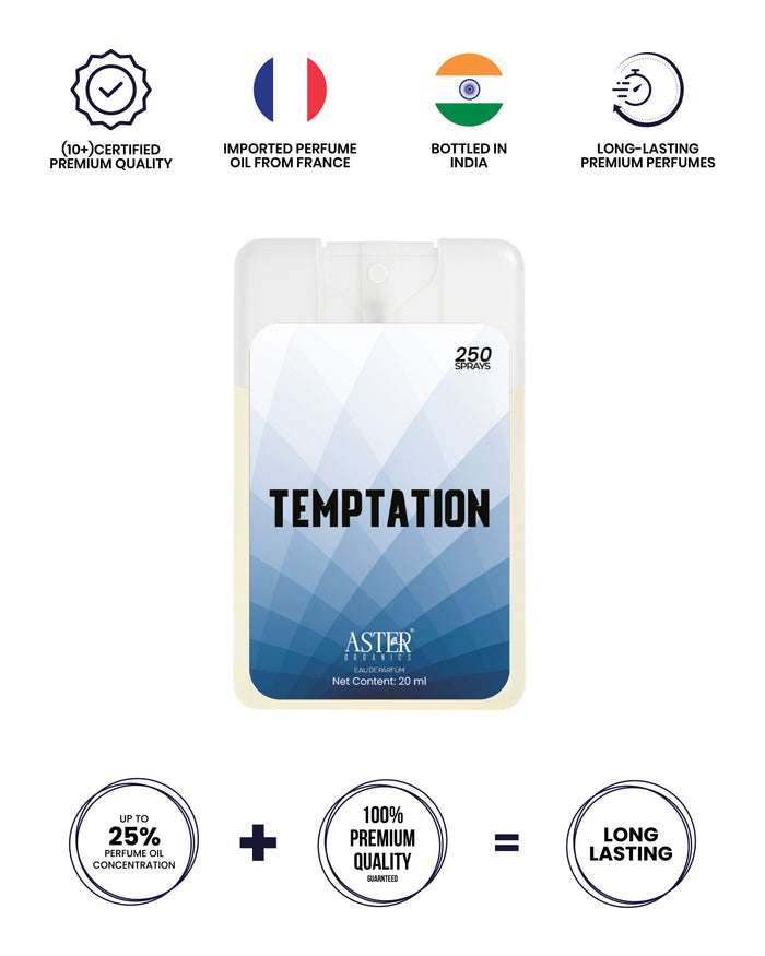 Temptation Pocket Perfume for Unisex 20ml bottle