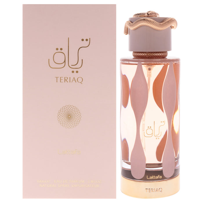 Teriaq by Lattafa for Unisex - 3.4 oz EDP Spray