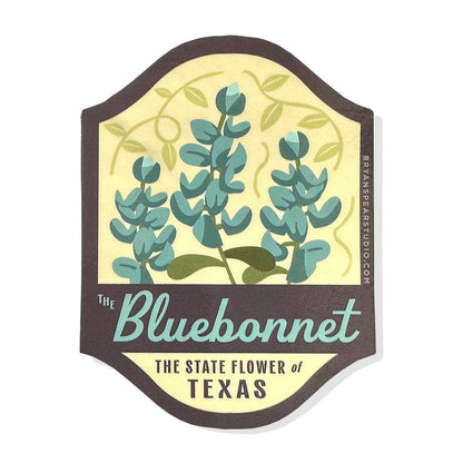 Texas Symbols Sticker: Bluebonnets