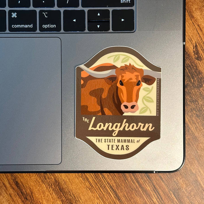 Texas Symbols Sticker: The Longhorn