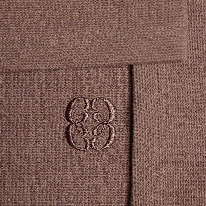 Textured Icon T-Shirt | Warm Brown