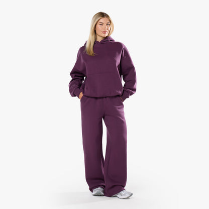 Tonal Core Logo Hoodie | Plum
