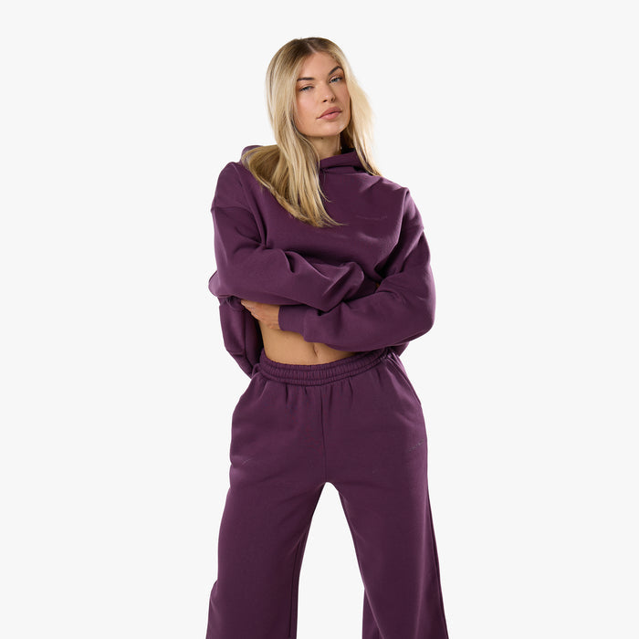 Tonal Core Logo Hoodie | Plum
