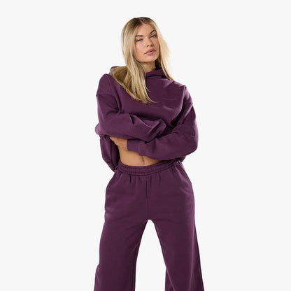 Tonal Core Logo Hoodie | Plum