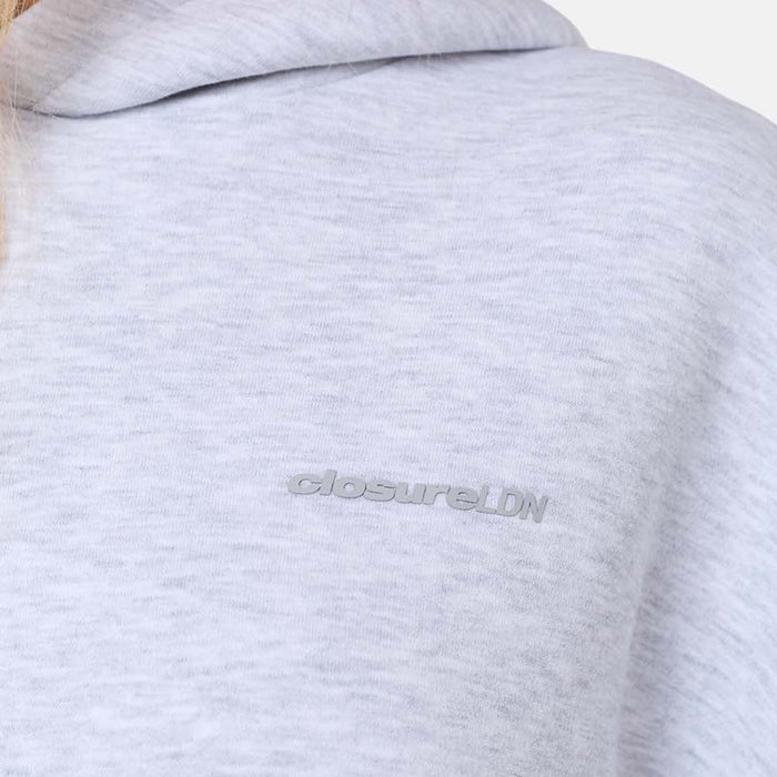Tonal Core Logo Open Hem Tracksuit | Grey Marl