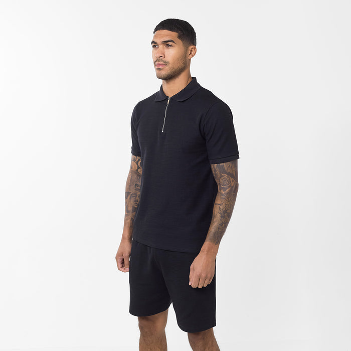 Tonal Knit Short | Black
