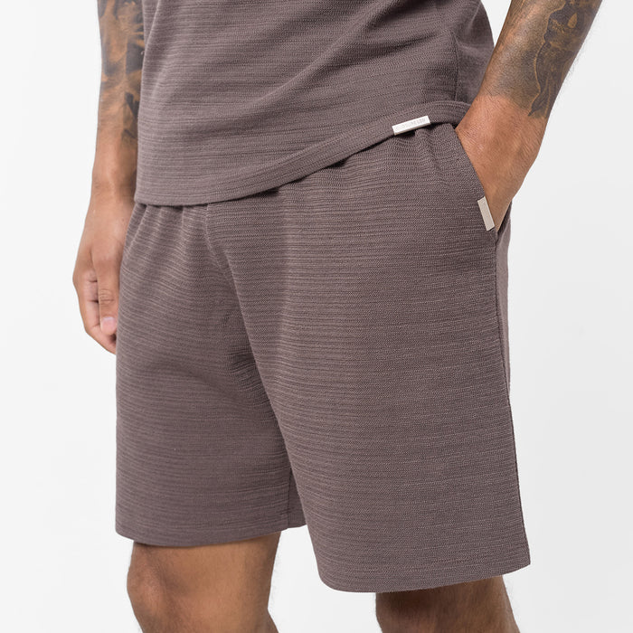 Tonal Knit Short | Brown