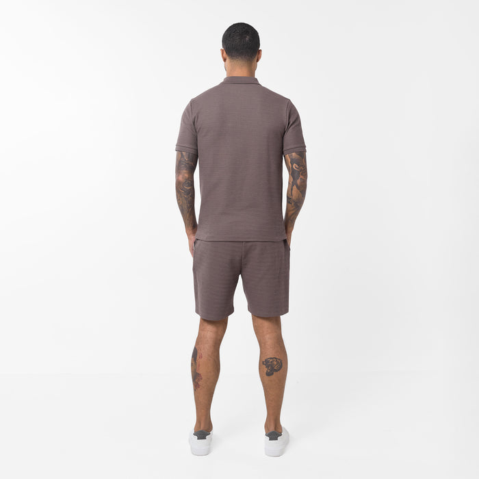 Tonal Knit Short | Brown