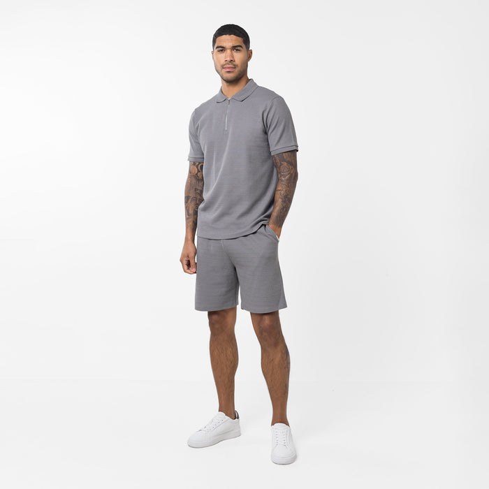 Tonal Knit Short | Grey