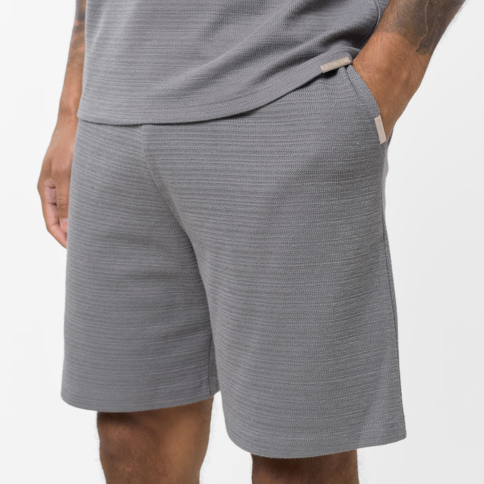 Tonal Knit Short | Grey