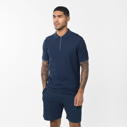 Tonal Knit Short | Navy