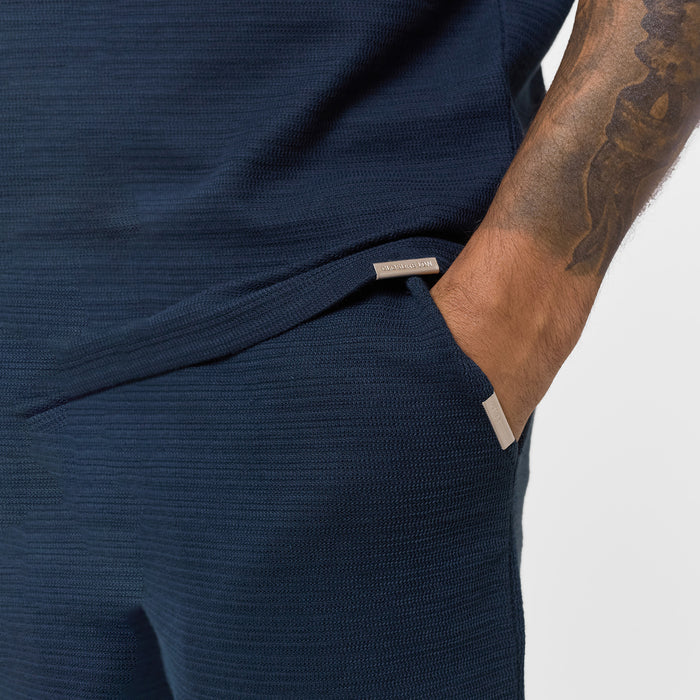 Tonal Knit Short | Navy