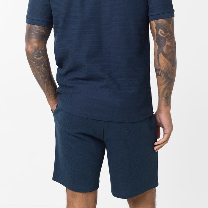 Tonal Knit Short | Navy