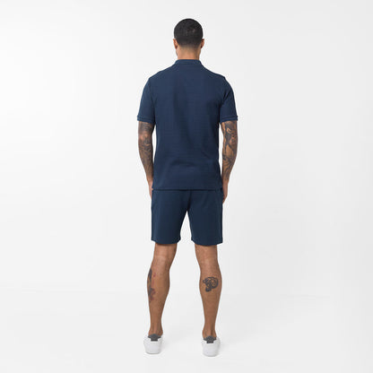 Tonal Knit Short | Navy