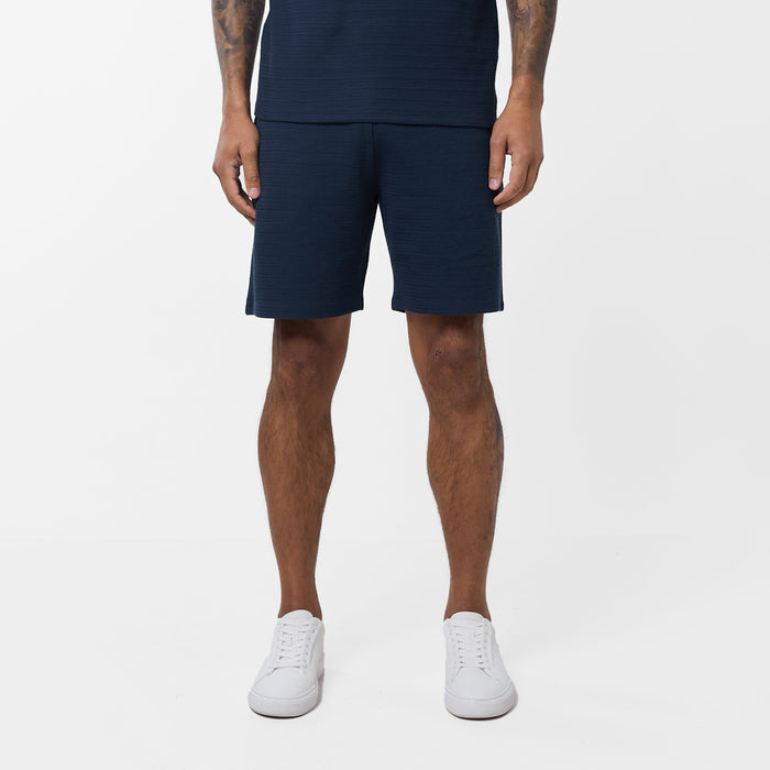 Tonal Knit Short | Navy