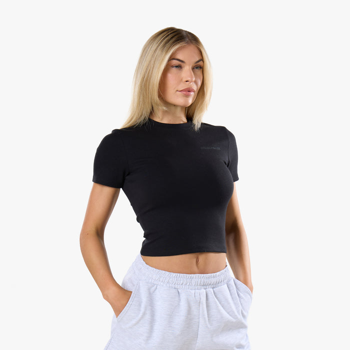 Tonal Scuba Core Logo Twinset | Black/Grey Marl