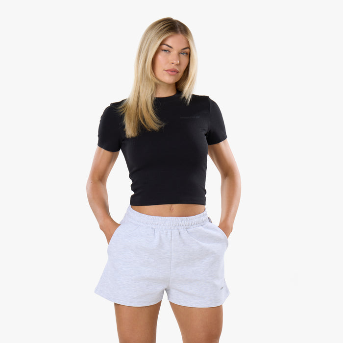 Tonal Scuba Core Logo Twinset | Black/Grey Marl