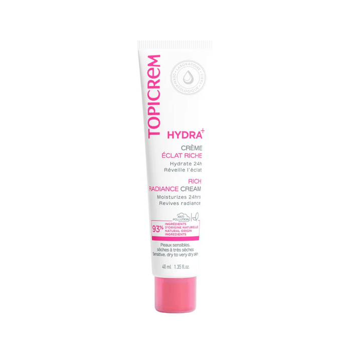 Topicrem Hydra+ Rich Moisturizing Radaince Cream 40ML