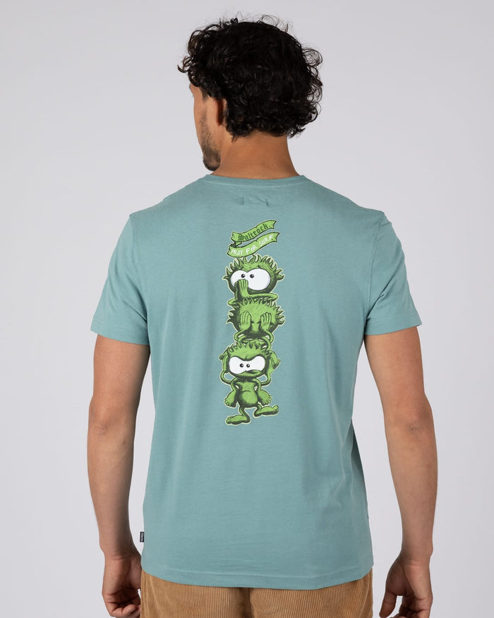 Totem Mens Short Sleeve T-Shirt In Light Blue