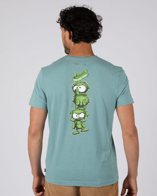 Totem Mens Short Sleeve T-Shirt In Light Blue