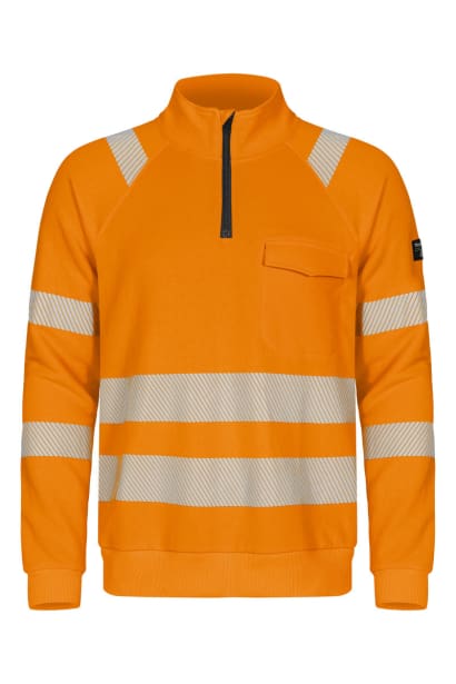 Tranemo hi-vis half zip sweatshirt-43742