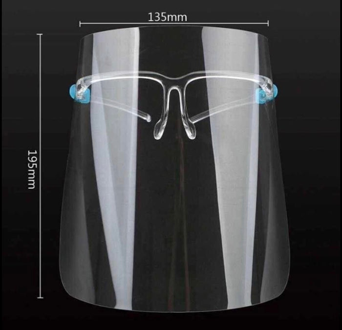 Transparent Face Shield With Visor