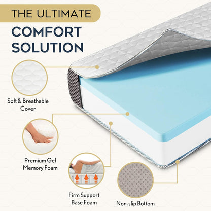 Tri-Fold Single Mattress – Memory Foam Portable Floor Bed