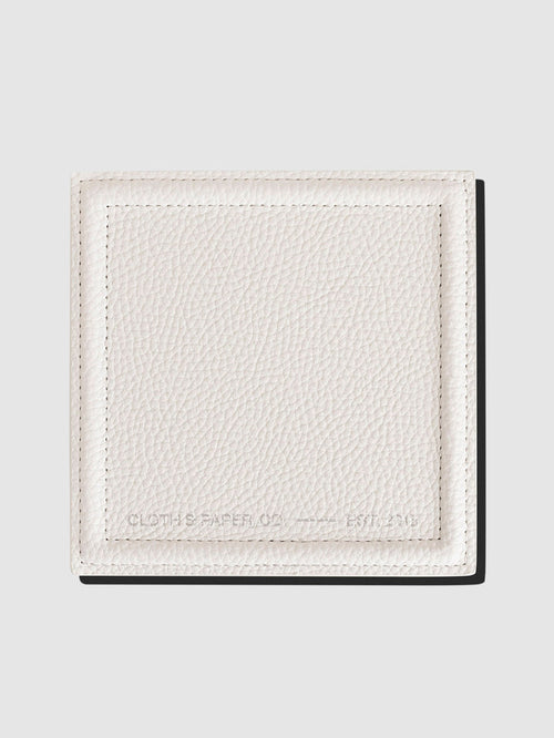Trinket Tray, Le Blanc, Cloth and Paper. Tray displayed on a neutral background.