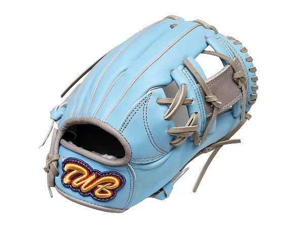 TWB U10 Steer Cowhide 11 inch Infielder Glove - Skyblue/Grey #1