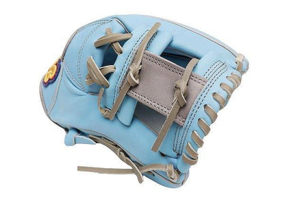 TWB U10 Steer Cowhide 11 inch Infielder Glove - Skyblue/Grey #2