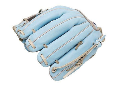 TWB U10 Steer Cowhide 11 inch Infielder Glove - Skyblue/Grey #3
