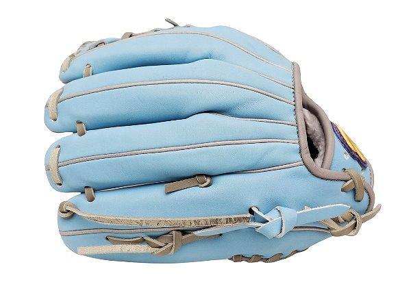 TWB U10 Steer Cowhide 11 inch Infielder Glove - Skyblue/Grey #5