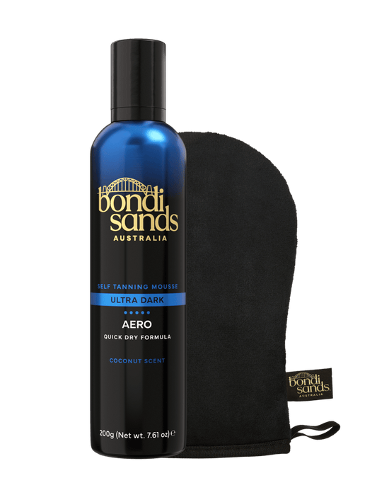 Ultra Dark Aero Self Tanning Mousse & Application Mitt Bundle