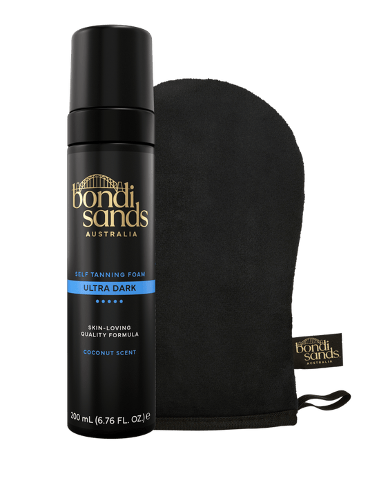 Ultra Dark Self Tanning Foam & Application Mitt Bundle