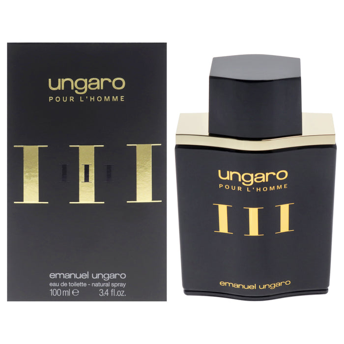 Ungaro III by Emanuel Ungaro for Men - 3.4 oz EDT Spray