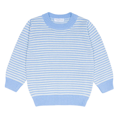 unisex chalet stripe knit sweater