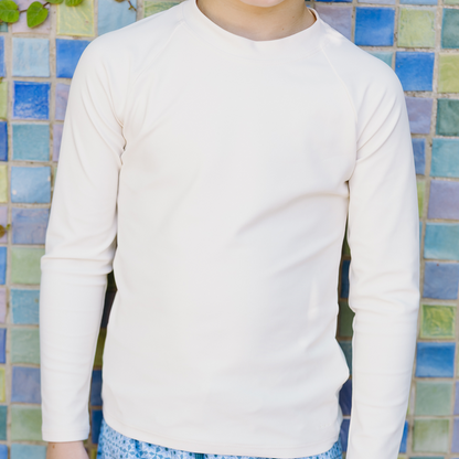 unisex cream rashguard