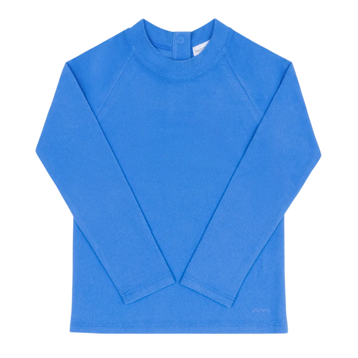 unisex deep sea blue terry rashguard