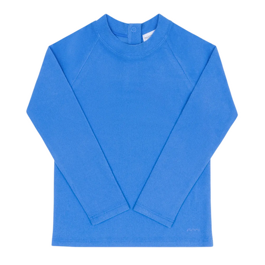 unisex deep sea blue terry rashguard