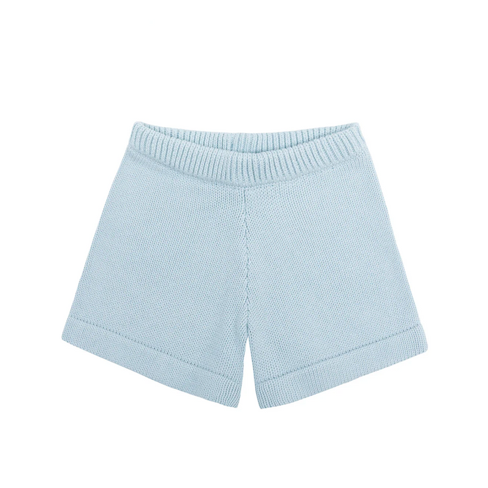 unisex light blue knit short