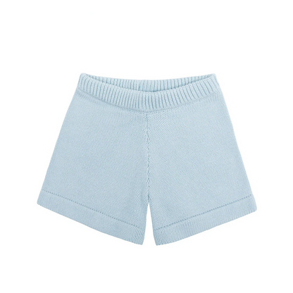 unisex light blue knit short