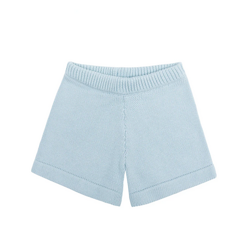 unisex light blue knit short