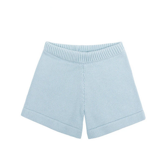 unisex light blue knit short