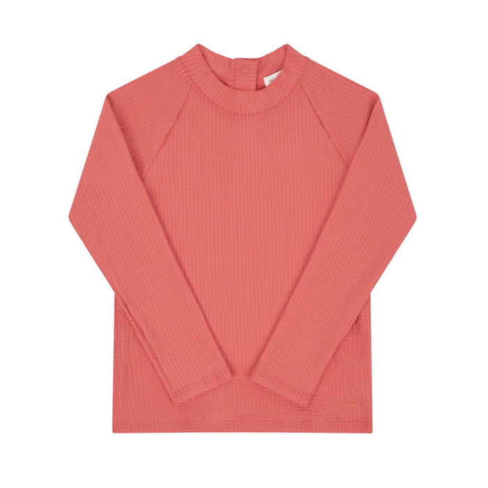 unisex sailor red seersucker rashguard