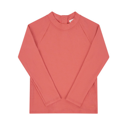 unisex sailor red seersucker rashguard