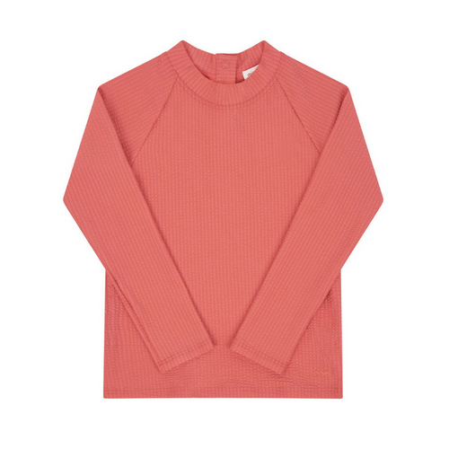 unisex sailor red seersucker rashguard