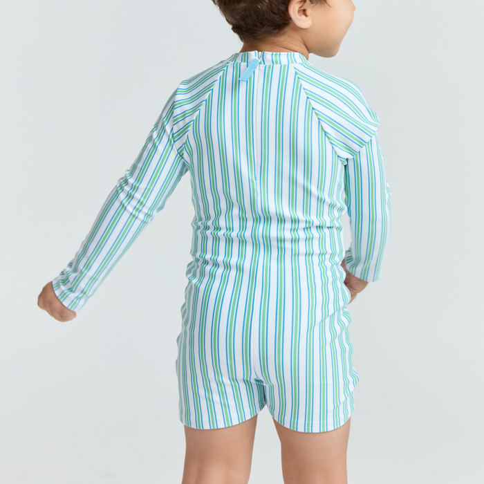 unisex tamarin stripe rashguard one piece