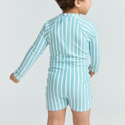 unisex tamarin stripe rashguard one piece